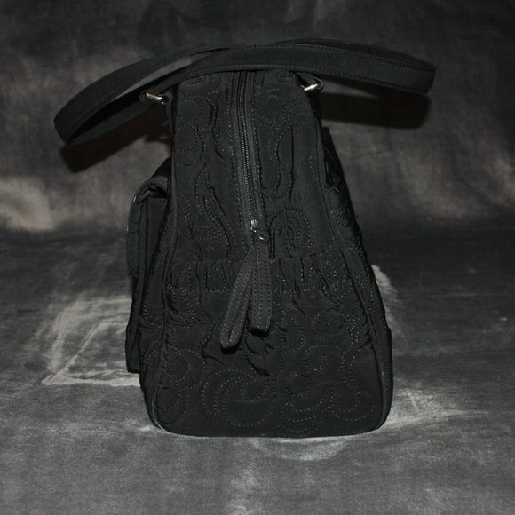 Vera Bradley Ultimate Baby Black Quilted Diaper Bag w/ Changing Pad - Picture 5 of 14